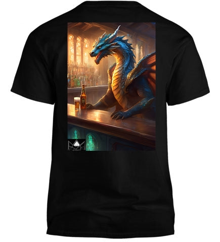 "Party Dragon" Dragon T-Shirt - Black