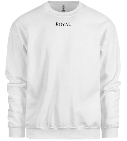 KickAss Threads "Royal" Crewneck - White on Black / Black on White