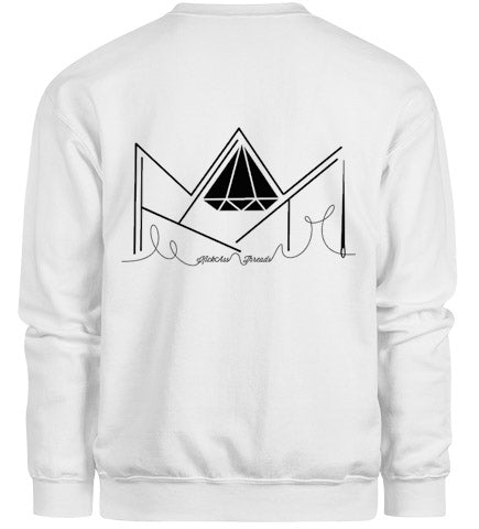 KickAss Threads "Royal" Crewneck - White on Black / Black on White