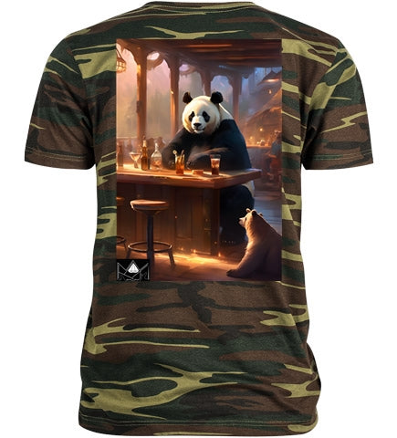 "Big Papa" Panda T-Shirt - Camo