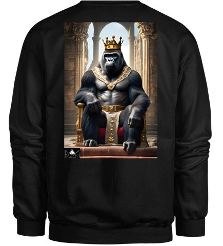 "King Papa" Gorilla Crewneck - Black