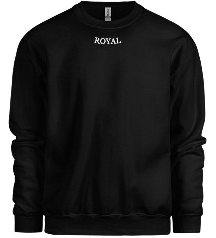 KickAss Threads "Royal" Crewneck - White on Black / Black on White