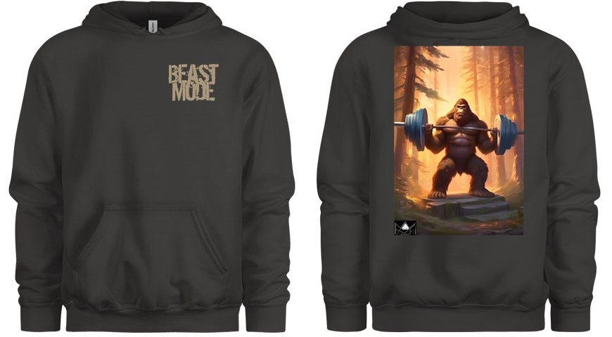 "Beast Mode" Bigfoot Hoodie - Grey